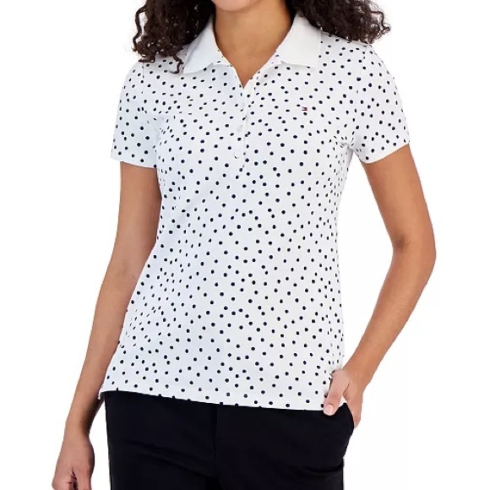 Tommy Hilfiger
Women's Printed Quarter-Button Polo Top